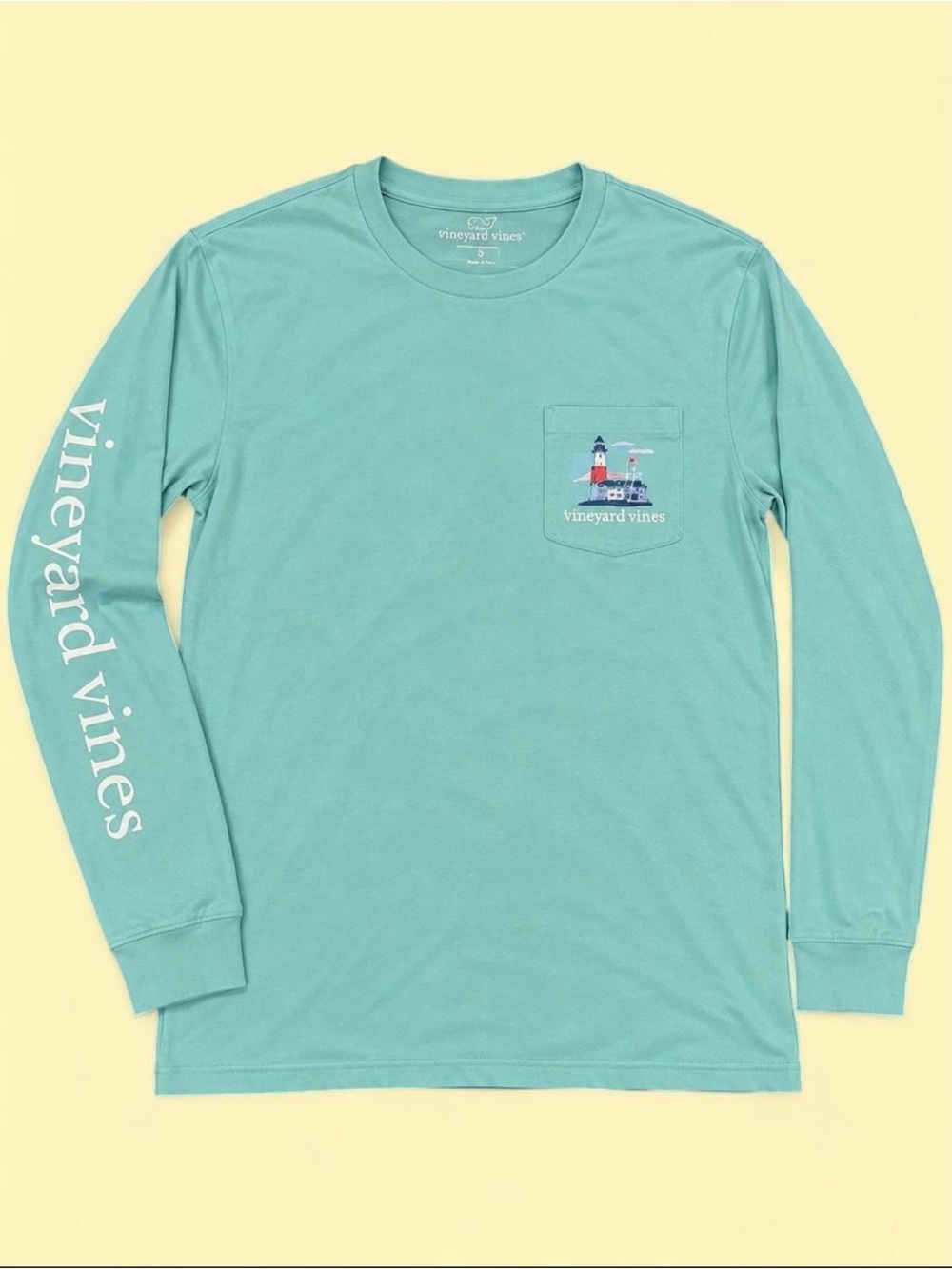 Vineyard Vines Lighthouse Long Sleeve Pocket Tee